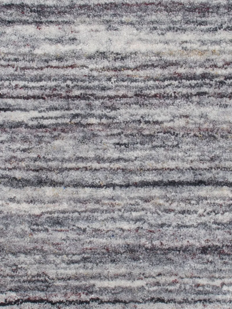 Loribaft Loom Teppich 60x90cm - Wollteppich - grau