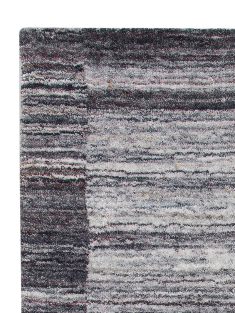 Loribaft Loom Teppich 60x90cm - Wollteppich - grau