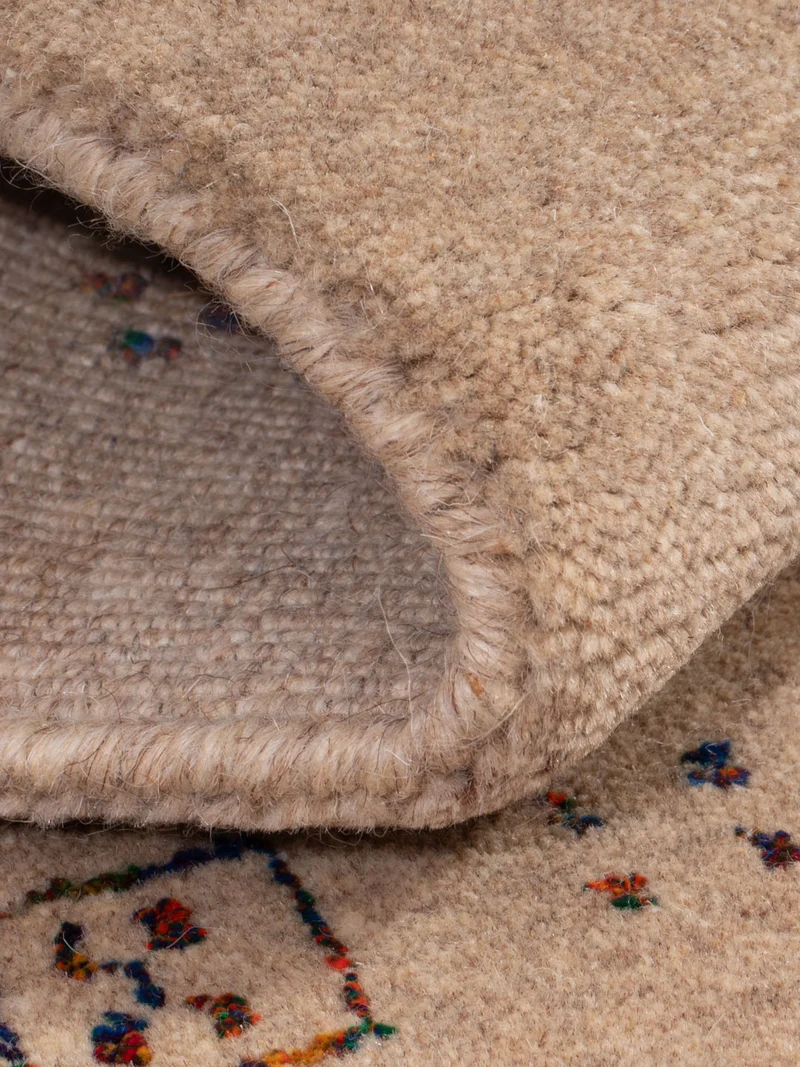 Loribaft Loom Teppich 60x90cm - Wollteppich - hellbeige