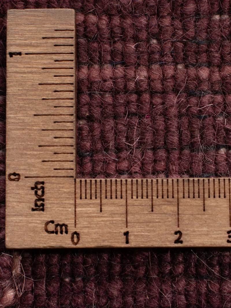 Loribaft Loom Teppich 60x90cm - Wollteppich - dunkelrot