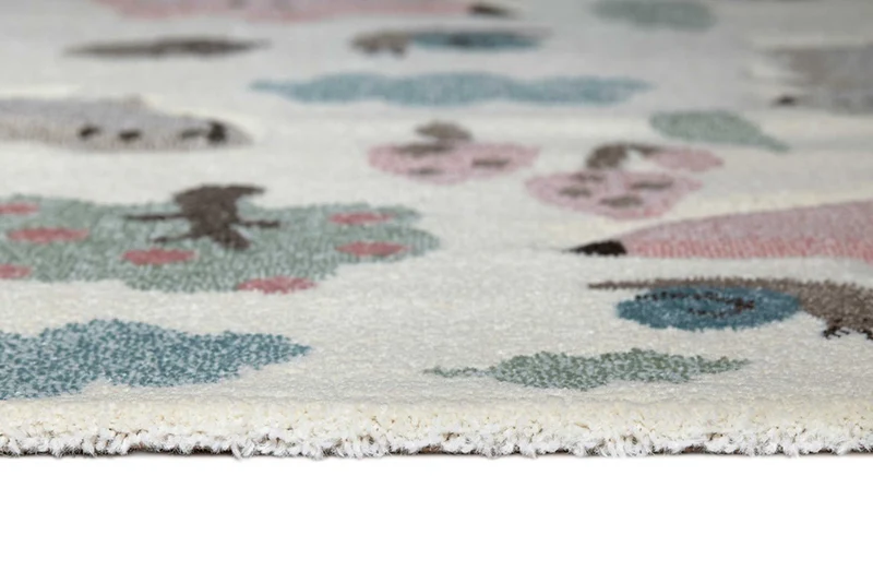 Kinderteppich beige rosa "Forest" Sigikid