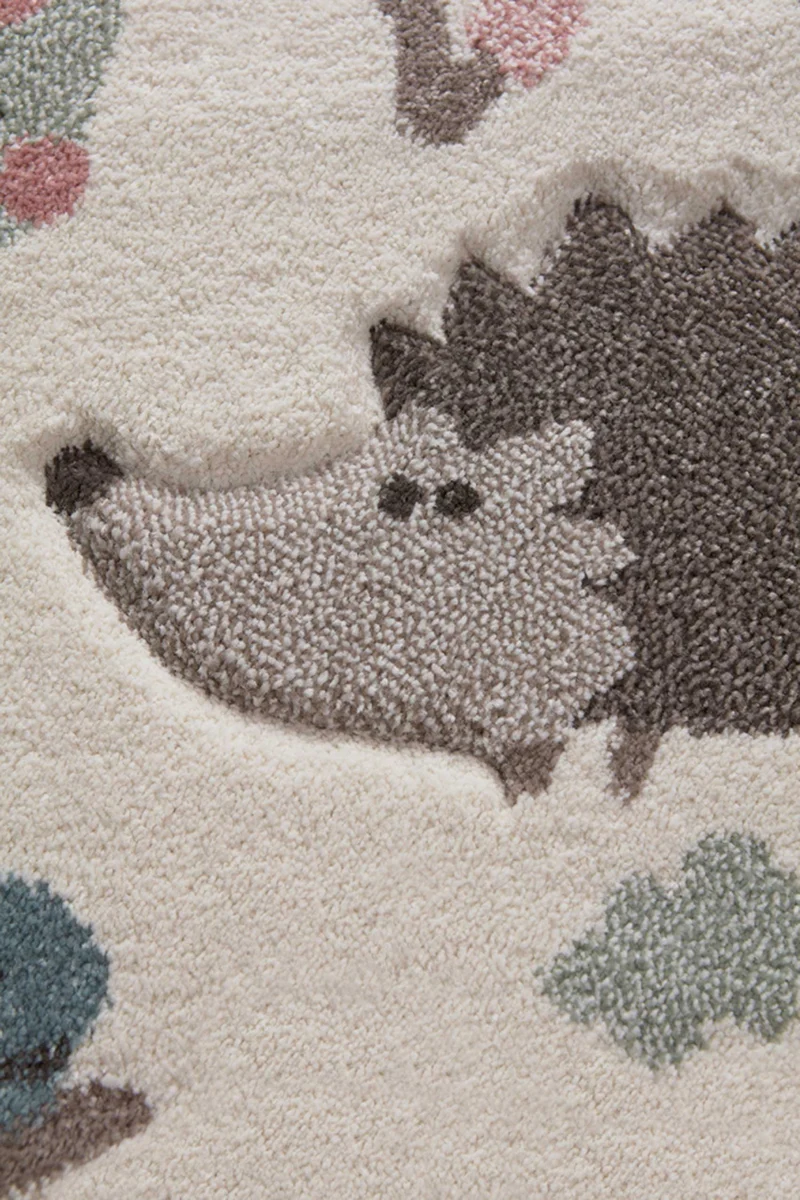 Kinderteppich beige rosa "Forest" Sigikid