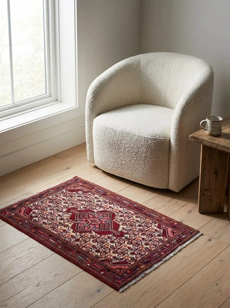 Assadabad · Handgeknüpft – Beige, 130x79 cm