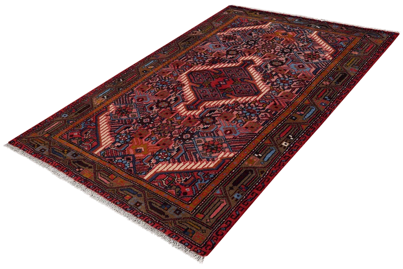 Assadabad · Handgeknüpft – Rot, 124x81 cm