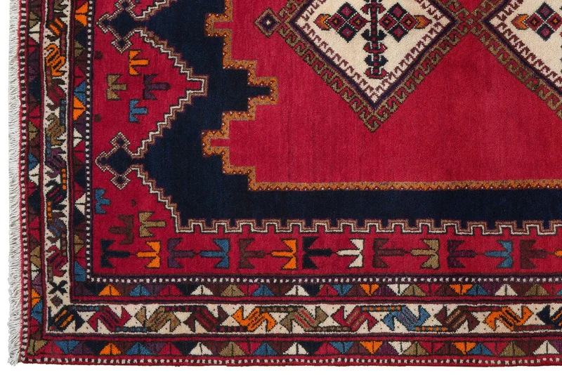 Afshar · Handgeknüpft – Rot, 235x145 cm