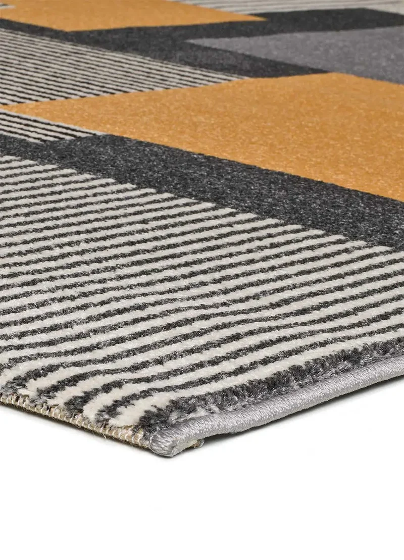 Alfombra geométrica Leo 12158 Gris