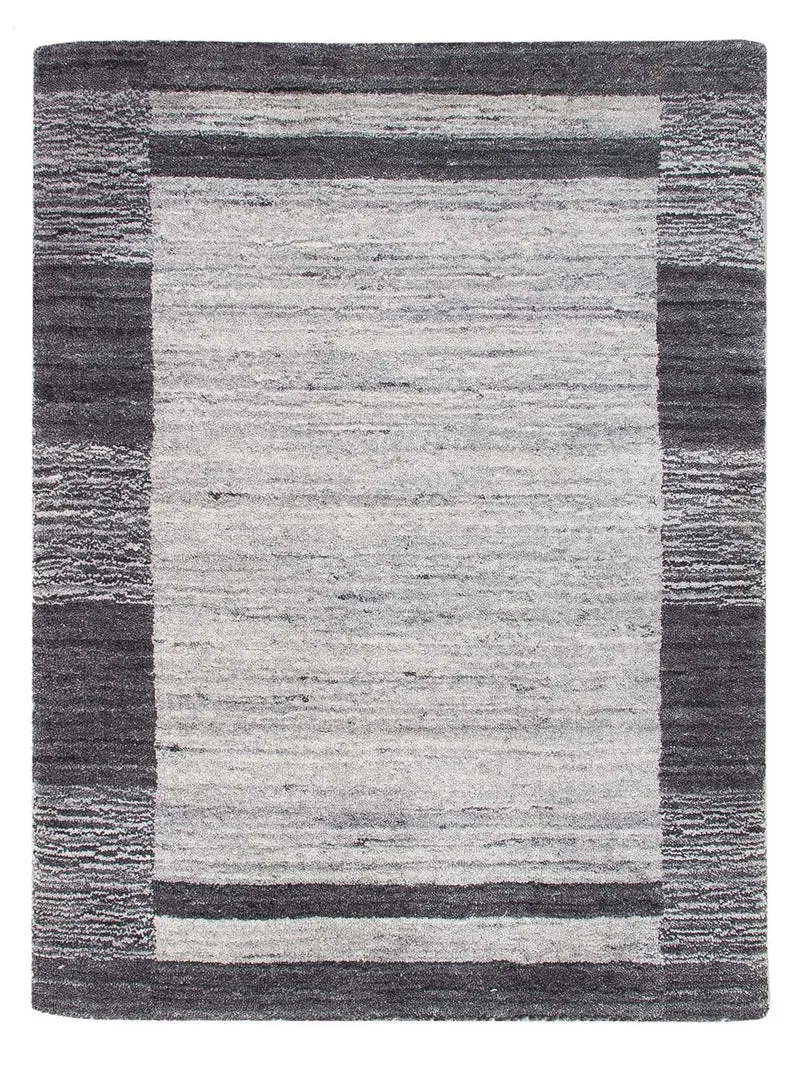 Gabbeh Teppich - Loribaft Softy - 60 x 90 cm - hellgrau