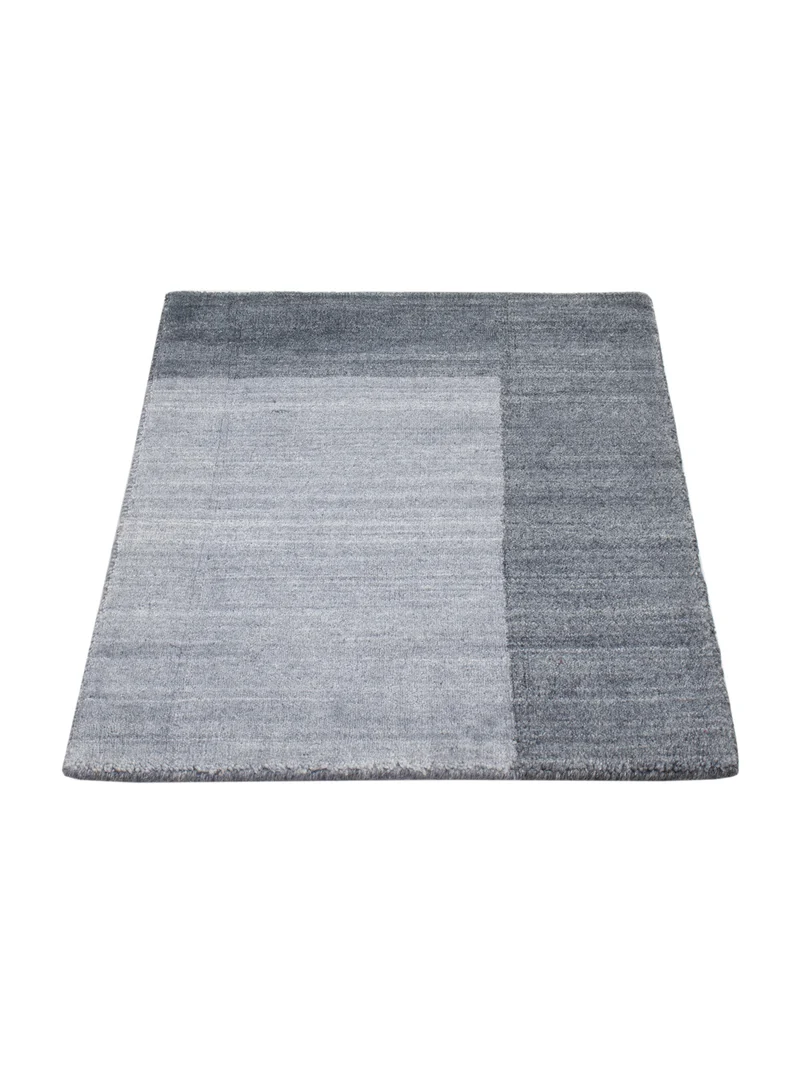 Loribaft Loom Teppich 60x90cm - Wollteppich - grau