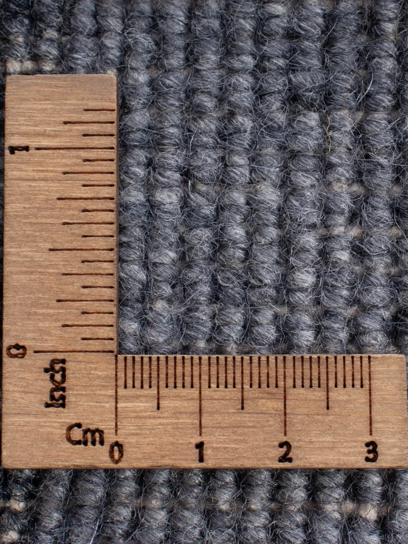 Loribaft Loom Teppich 60x90cm - Wollteppich - grau