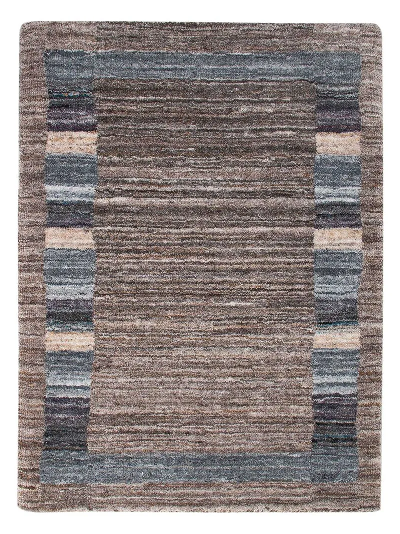 Loribaft Loom Teppich 60x90cm - Wollteppich - hellbraun