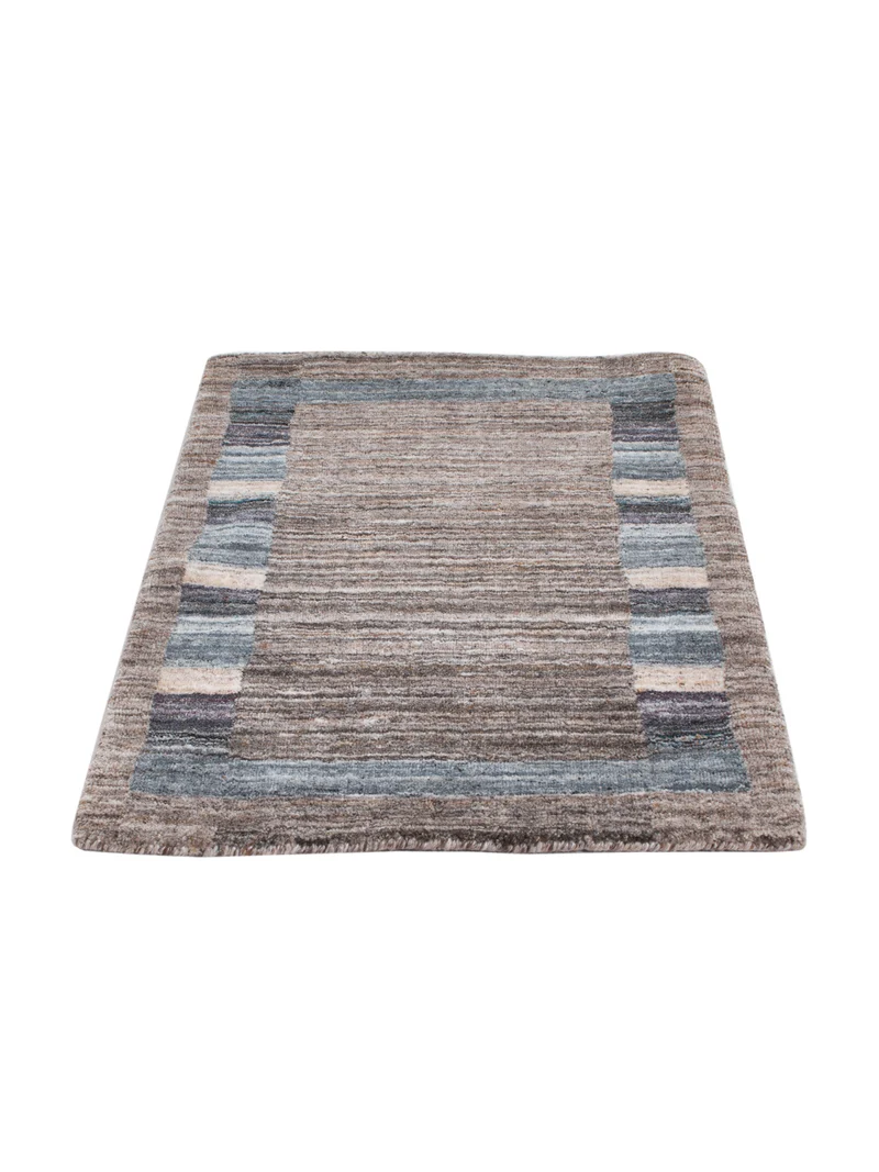 Loribaft Loom Teppich 60x90cm - Wollteppich - hellbraun
