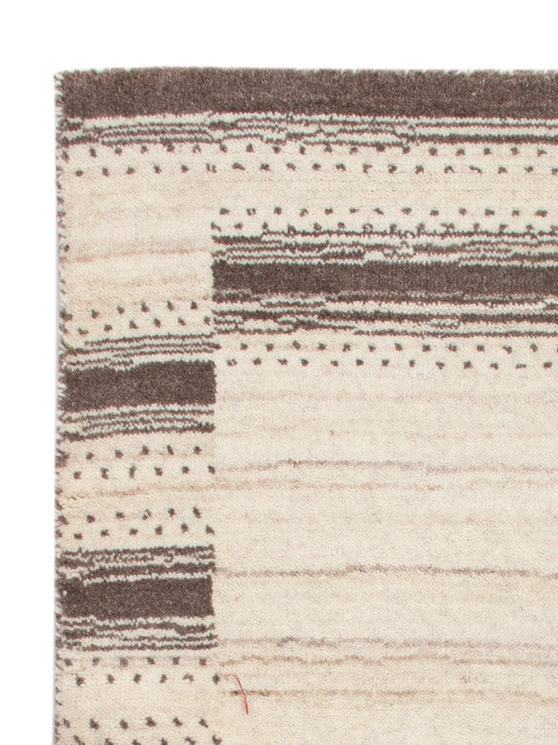 Loribaft Loom Teppich 60x90cm - Wollteppich - beige