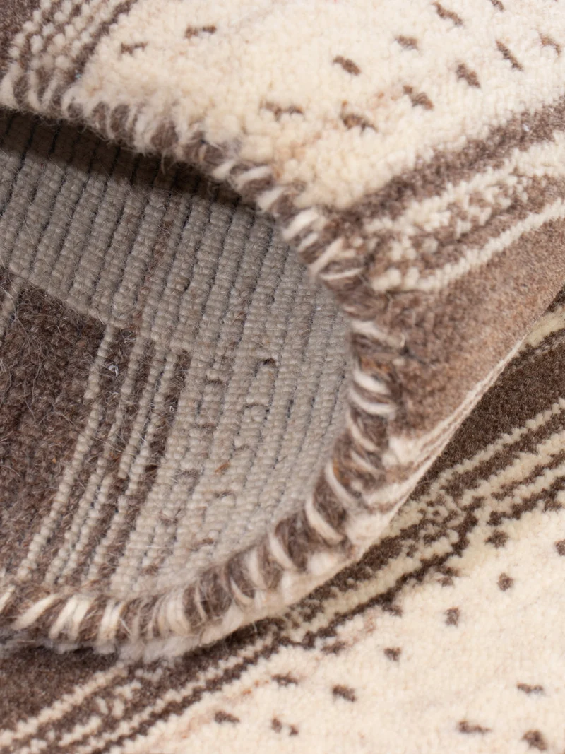 Loribaft Loom Teppich 60x90cm - Wollteppich - beige