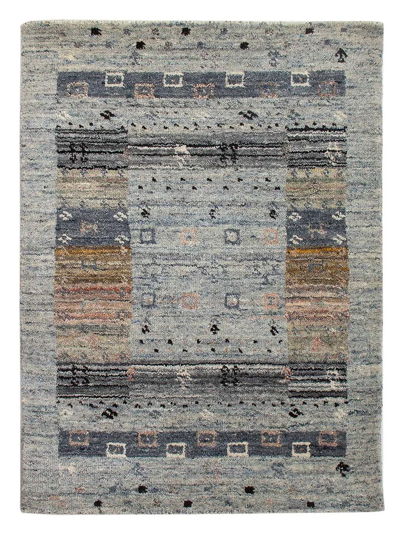 Loribaft Loom Teppich 60x90cm - Wollteppich - mehrfarbig