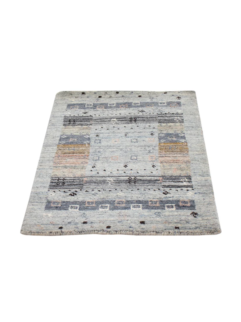 Loribaft Loom Teppich 60x90cm - Wollteppich - mehrfarbig