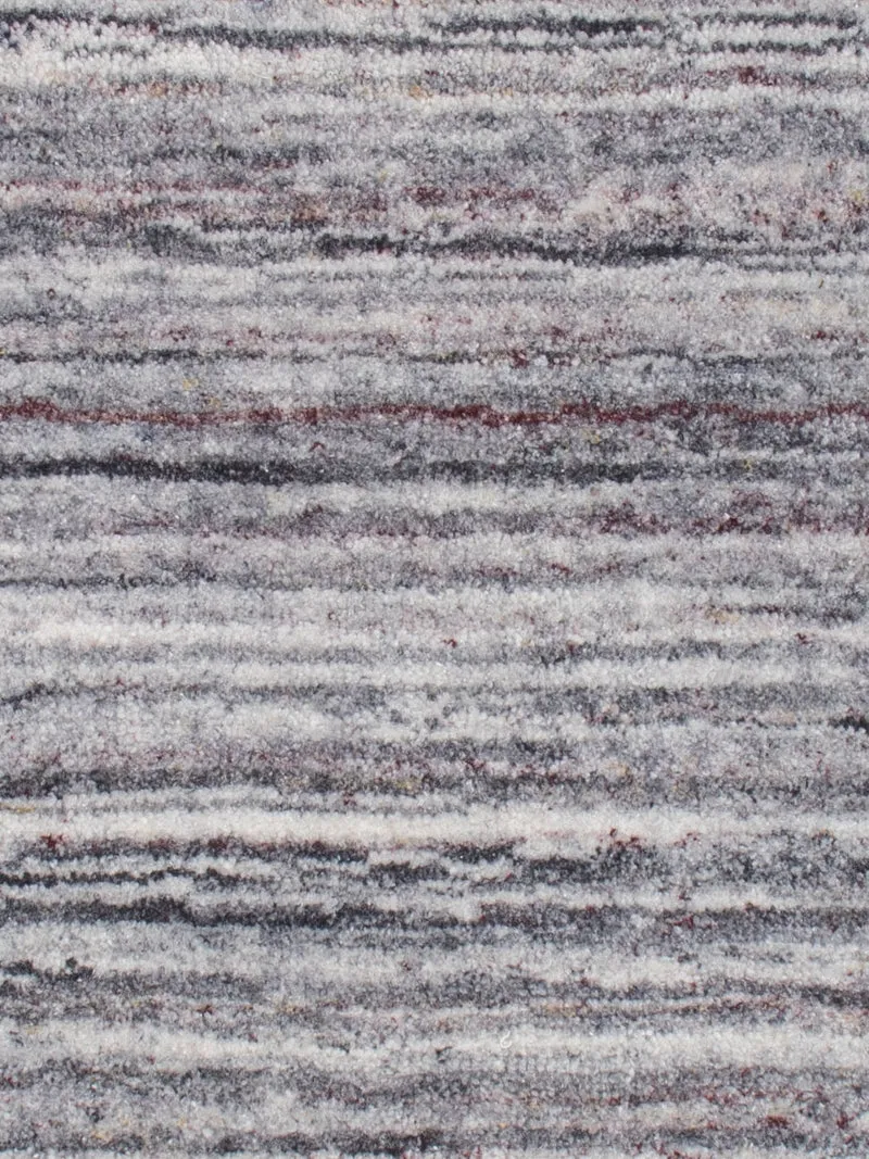 Loribaft Loom Teppich 60x90cm - Wollteppich - grau