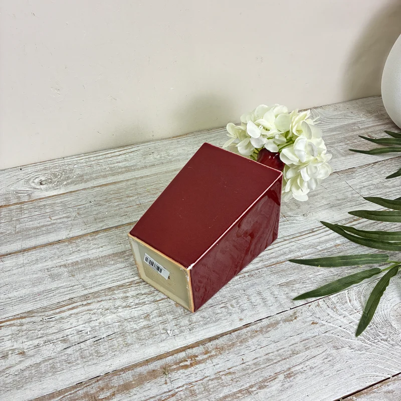 Ami Design Vase Rot L Keramik Flaschenform Bordeaux Glänzend Gebraucht