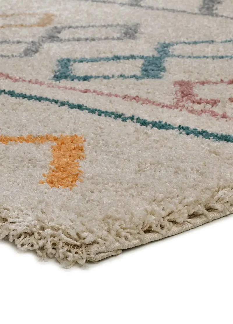 Alfombra shaggy étnica Ulai 8653 Multi