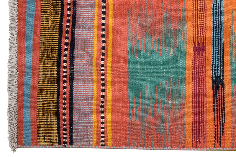 Kelim Gashgai · Handgewebt – Bunt, 197x124 cm