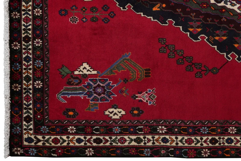 Afshar · Handgeknüpft – Rot, 216x164 cm