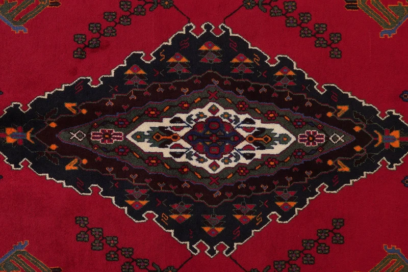 Afshar · Handgeknüpft – Rot, 216x164 cm