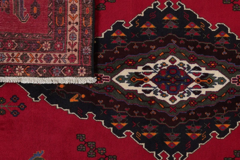 Afshar · Handgeknüpft – Rot, 216x164 cm