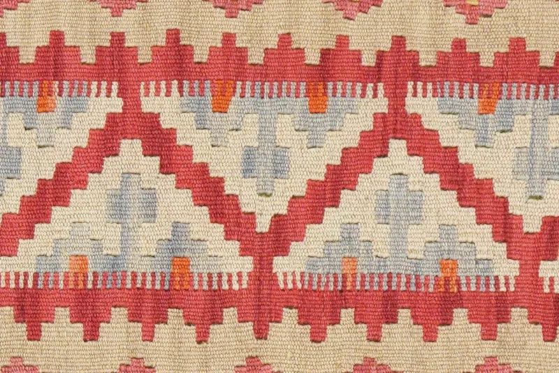 Kelim Gashgai · Handgewebt – Rot, 200x63 cm