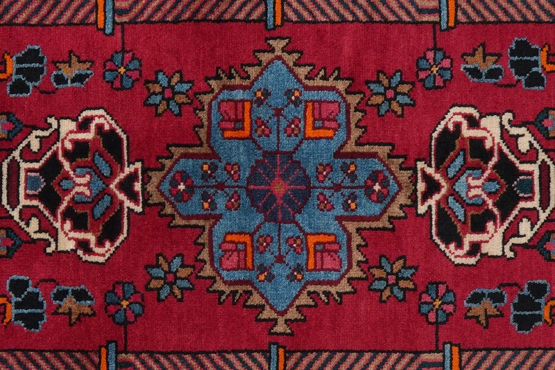 Nahavand · Handgeknüpft – Rot, 252x142 cm