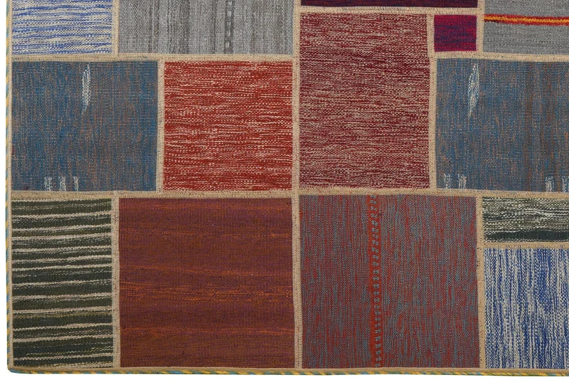 Kelim Tekkeh · Handgewebt – Bunt, 242x166 cm
