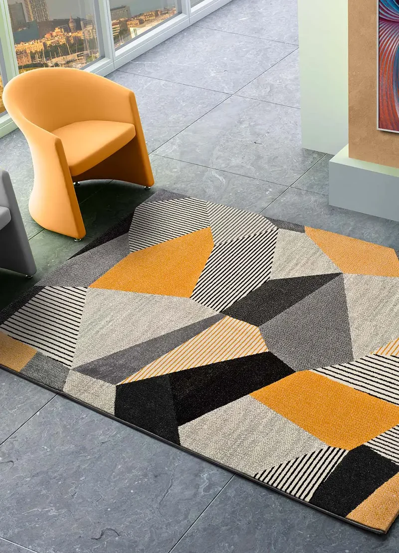 Alfombra geométrica Gladys 12140 Gris