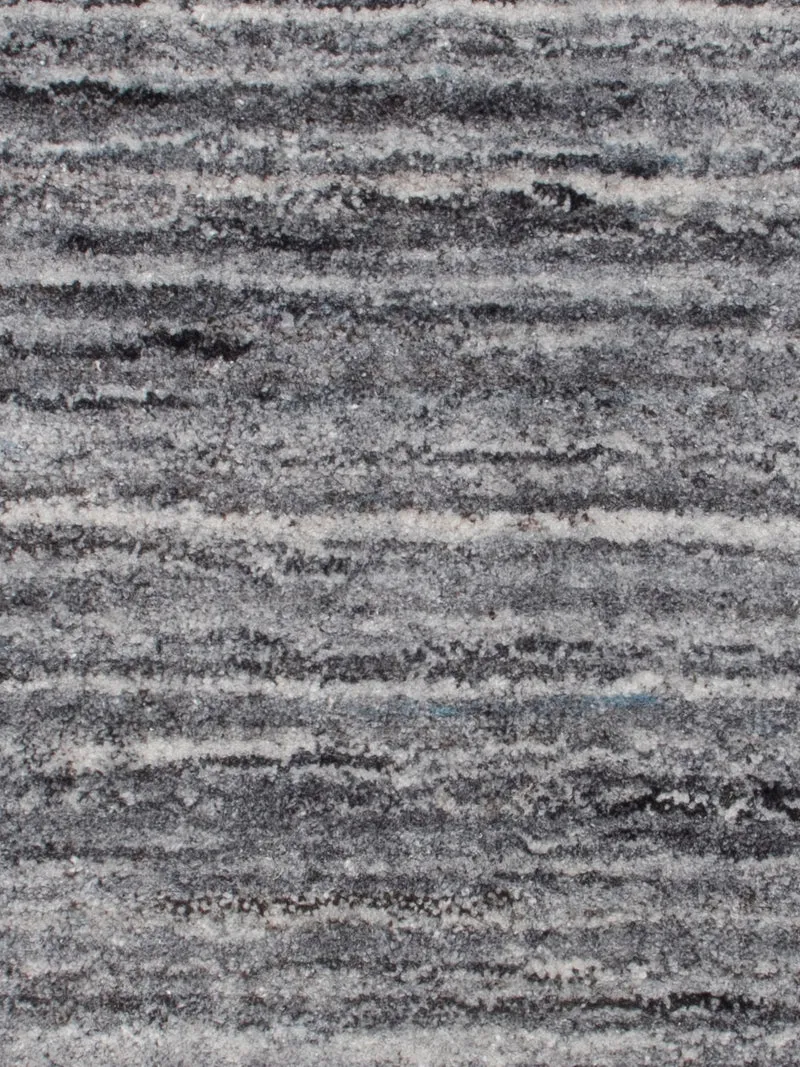 Loribaft Loom Teppich 60x90cm - Wollteppich - grau