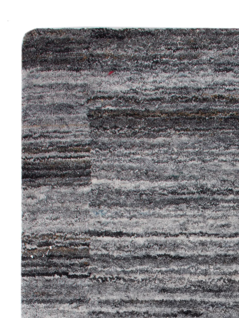Loribaft Loom Teppich 60x90cm - Wollteppich - grau