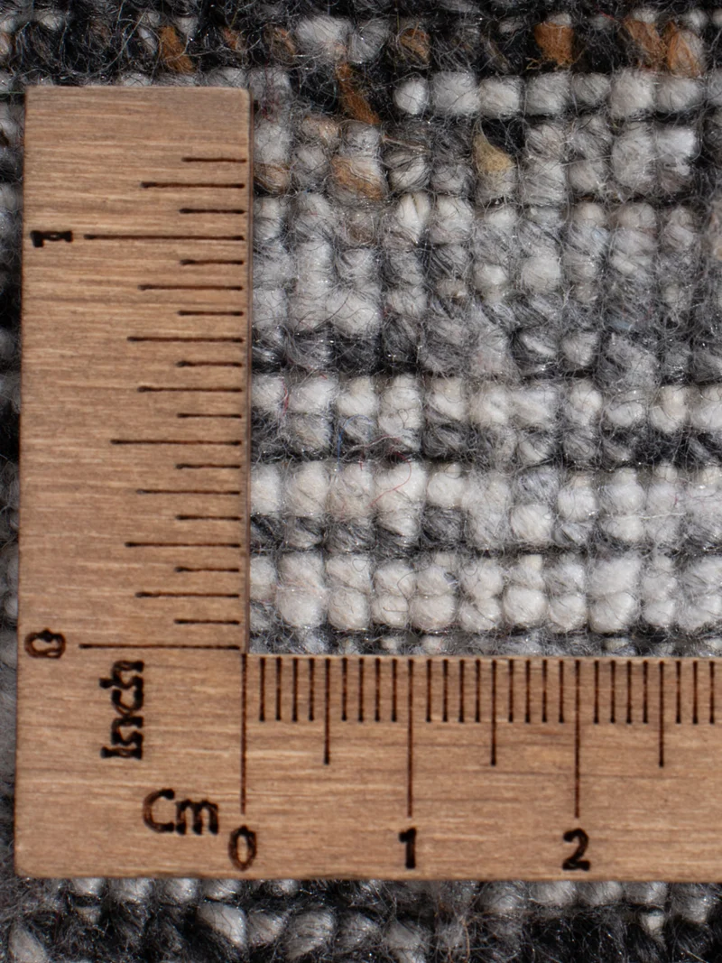 Loribaft Loom Teppich 60x90cm - Wollteppich - grau