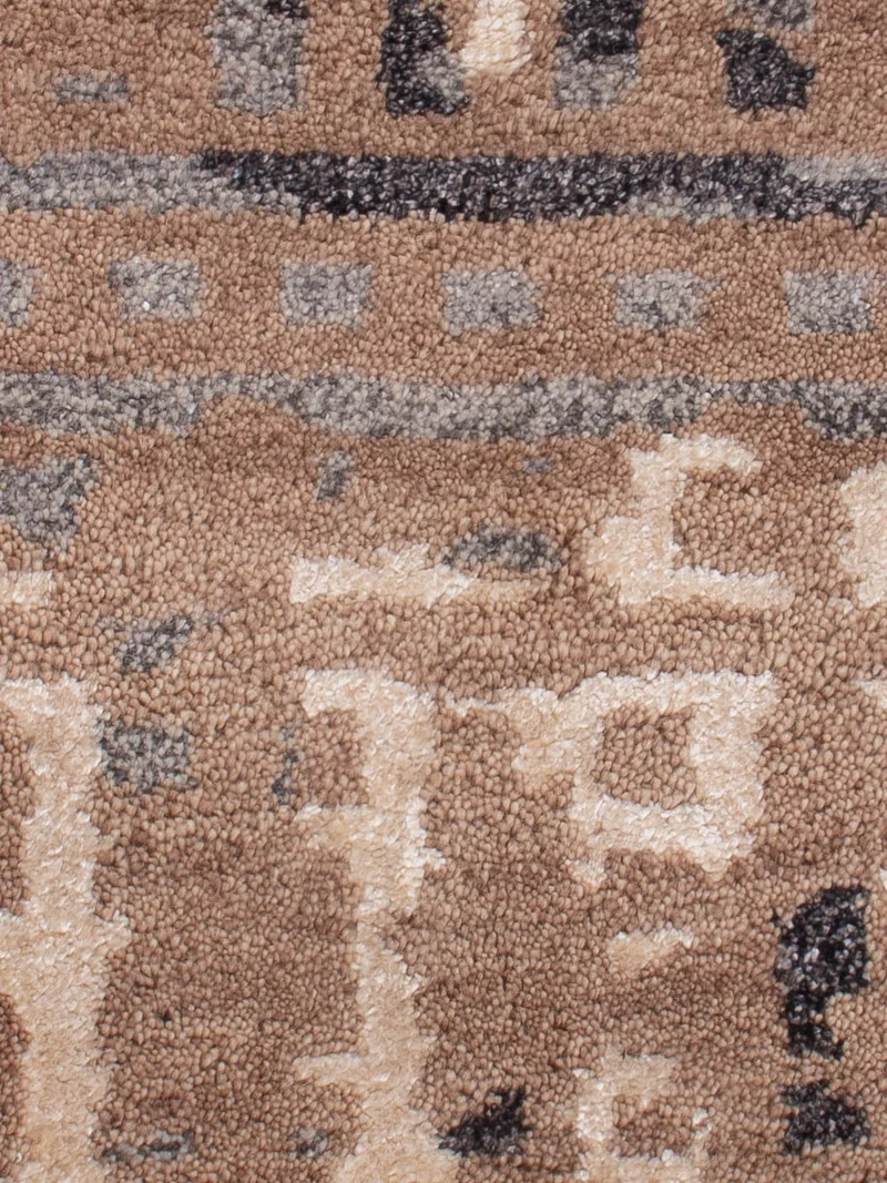 Gabbeh Teppich Indus 60x90cm - Wollteppich - hellbraun