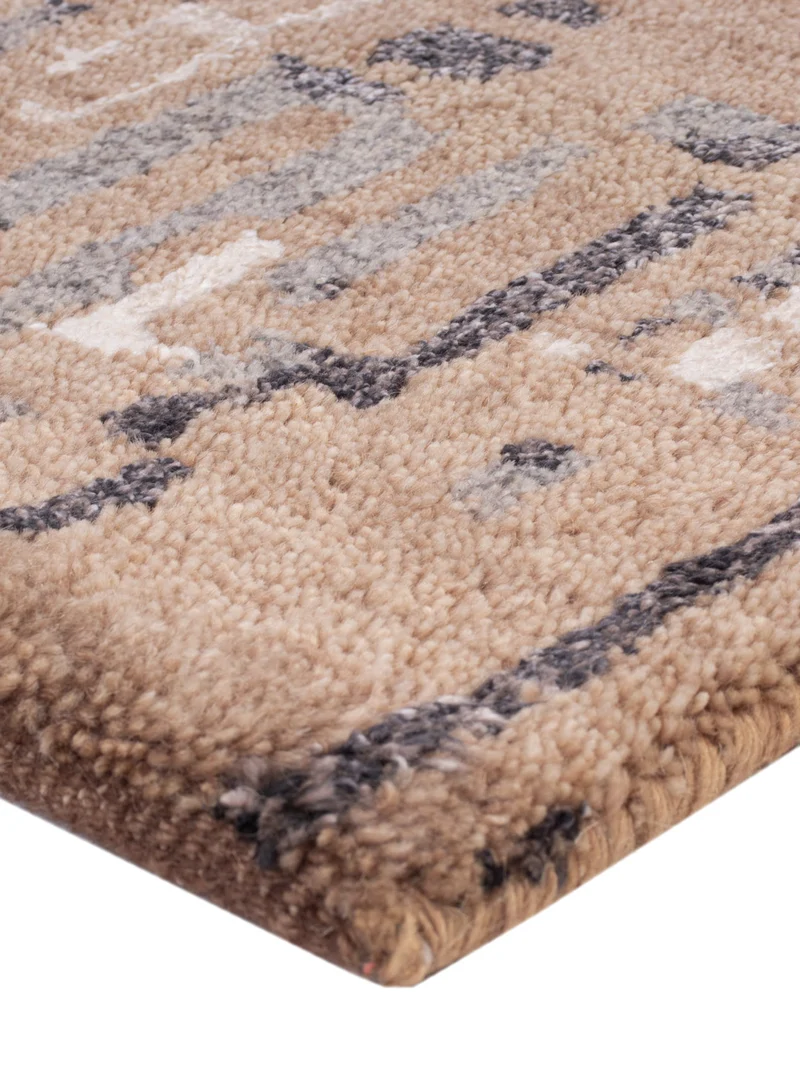 Gabbeh Teppich Indus 60x90cm - Wollteppich - hellbraun