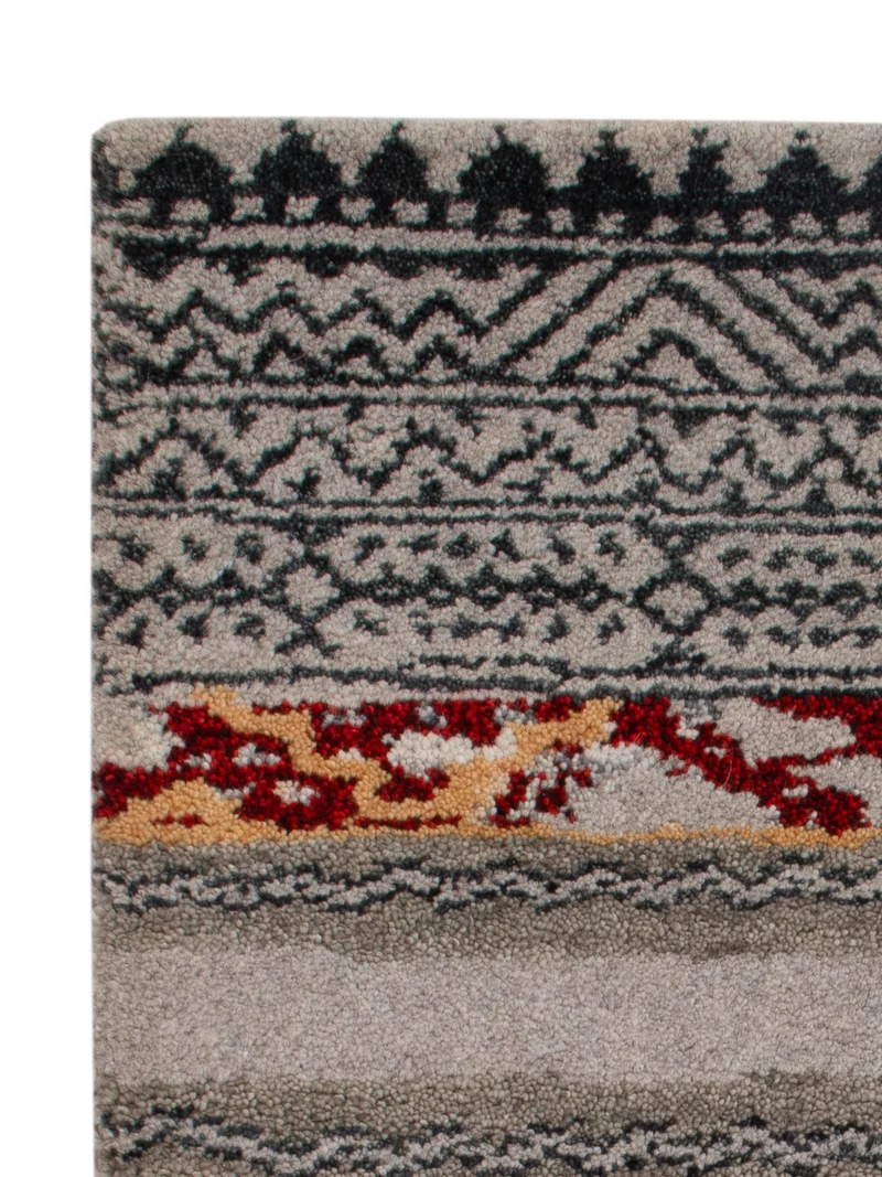 Gabbeh Teppich Indus 60x90cm - Wollteppich - mehrfarbig