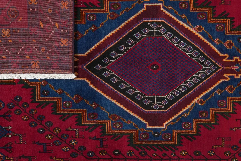Afshar · Handgeknüpft – Rot, 236x151 cm