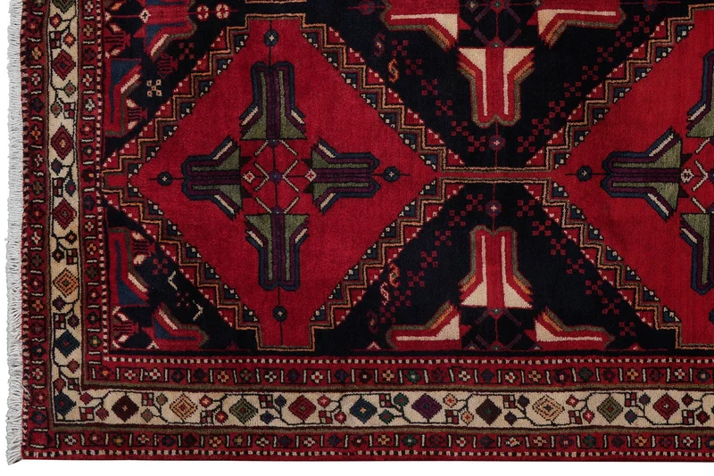 Afshar · Handgeknüpft – Blau, 250x162 cm