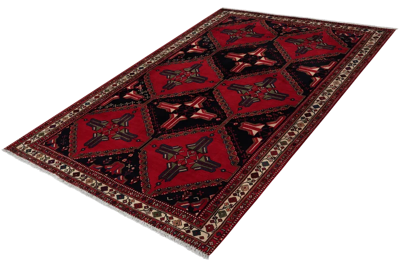Afshar · Handgeknüpft – Blau, 250x162 cm