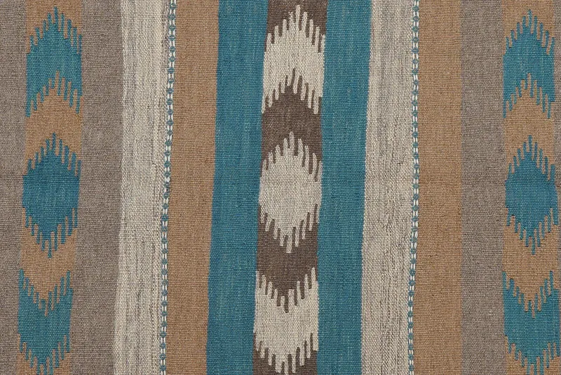 Kelim Gashgai · Handgewebt – Blau, 300x197 cm