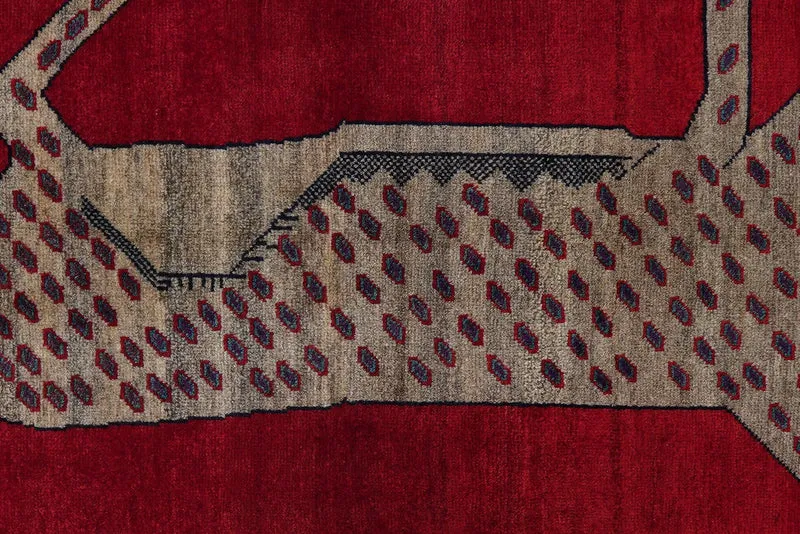 Gashgai · Handgeknüpft – Rot, 180x103 cm