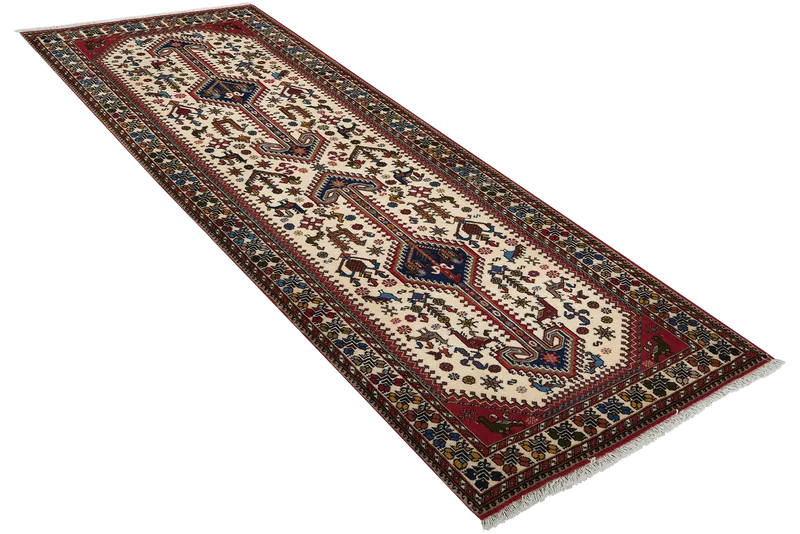 Nasrabad · Handgeknüpft – Beige, 200x81 cm