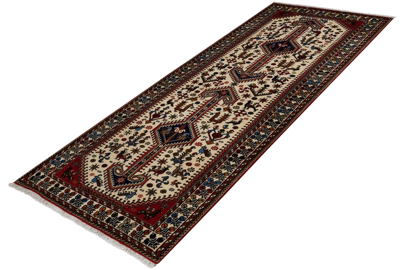 Nasrabad · Handgeknüpft – Beige, 200x81 cm