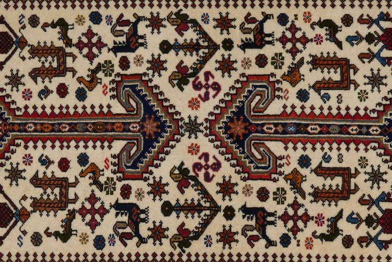 Nasrabad · Handgeknüpft – Beige, 200x81 cm