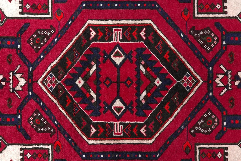 Saveh · Handgeknüpft – Rot, 216x144 cm