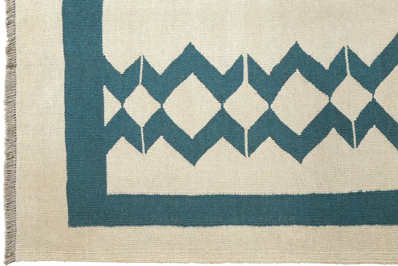 Kelim Gashgai · Handgewebt – Beige, 196x142 cm