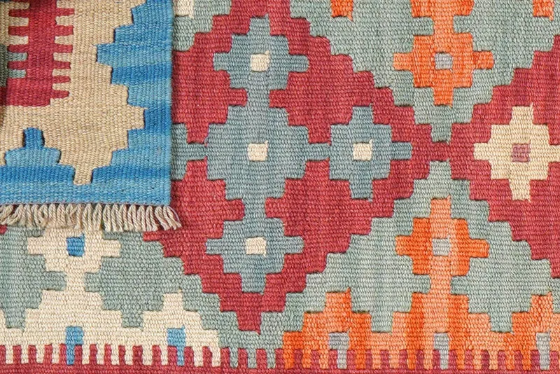 Kelim Gashgai · Handgewebt – Bunt, 239x59 cm