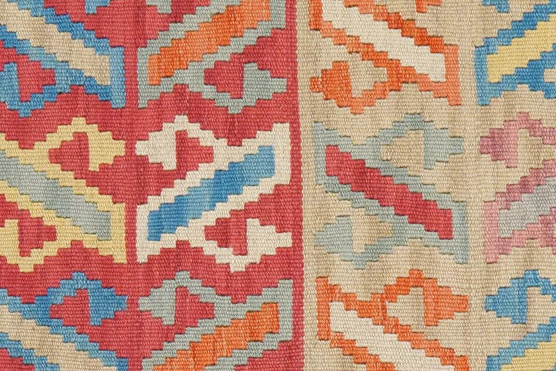 Kelim Gashgai · Handgewebt – Bunt, 205x60 cm