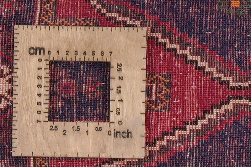 Afshar · Handgeknüpft – Blau, 230x99 cm