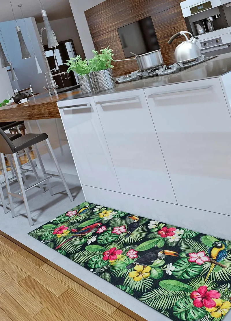 Alfombra de cocina antideslizante Sprinty Tropical